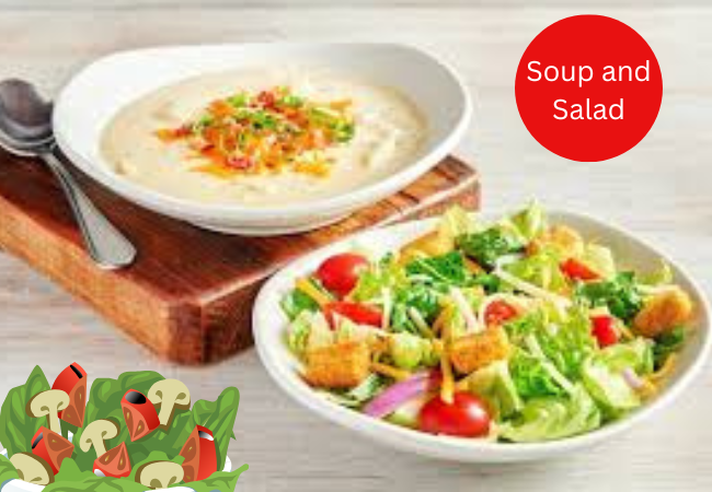 Outback soup and salad